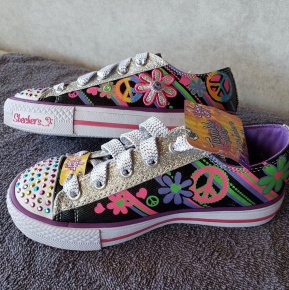 Skechers twinkle toes kids sneakers tennis shoes - Picture 2 of 3